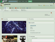Tablet Screenshot of nokia6230i.deviantart.com