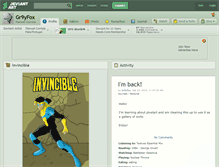 Tablet Screenshot of gr9yfox.deviantart.com