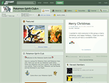 Tablet Screenshot of pokemon-spirit-club.deviantart.com