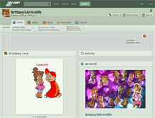 Tablet Screenshot of brittanyxalvin4life.deviantart.com