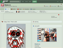 Tablet Screenshot of kibaluvxx.deviantart.com