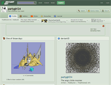 Tablet Screenshot of partygirl24.deviantart.com