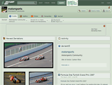 Tablet Screenshot of motorsports.deviantart.com