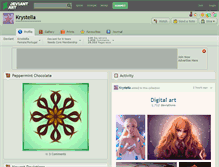 Tablet Screenshot of krystella.deviantart.com