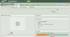 Desktop Screenshot of catluver12349000.deviantart.com