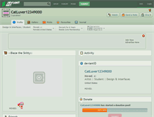Tablet Screenshot of catluver12349000.deviantart.com