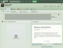 Tablet Screenshot of kpearce92.deviantart.com