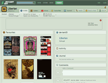 Tablet Screenshot of liberian.deviantart.com