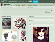 Tablet Screenshot of anetblues.deviantart.com