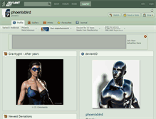 Tablet Screenshot of phoenixbird.deviantart.com