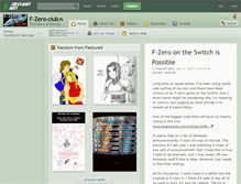 Tablet Screenshot of f-zero-club.deviantart.com