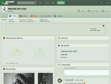 Tablet Screenshot of eternal-art-club.deviantart.com