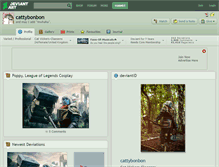 Tablet Screenshot of cattybonbon.deviantart.com