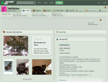 Tablet Screenshot of hattieblue.deviantart.com