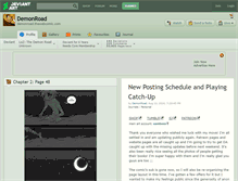 Tablet Screenshot of demonroad.deviantart.com