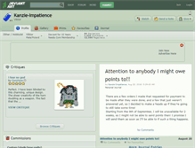 Tablet Screenshot of kanzie-impatience.deviantart.com