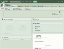 Tablet Screenshot of ctmfmo.deviantart.com