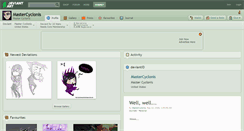 Desktop Screenshot of mastercyclonis.deviantart.com