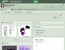 Tablet Screenshot of mastercyclonis.deviantart.com