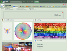 Tablet Screenshot of kioto-san.deviantart.com