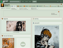 Tablet Screenshot of dana-w.deviantart.com