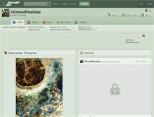 Tablet Screenshot of oconnellfineglass.deviantart.com