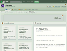 Tablet Screenshot of liliacmoon.deviantart.com