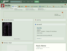 Tablet Screenshot of marziba.deviantart.com
