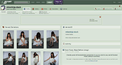 Desktop Screenshot of missninja-stock.deviantart.com