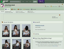 Tablet Screenshot of missninja-stock.deviantart.com
