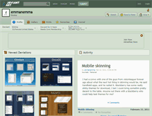 Tablet Screenshot of emmanemma.deviantart.com