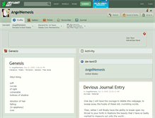 Tablet Screenshot of angelnemesis.deviantart.com
