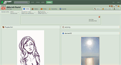 Desktop Screenshot of data-not-found.deviantart.com