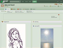 Tablet Screenshot of data-not-found.deviantart.com