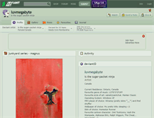 Tablet Screenshot of luvmegabyte.deviantart.com