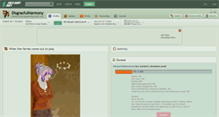 Desktop Screenshot of disgracfulharmony.deviantart.com