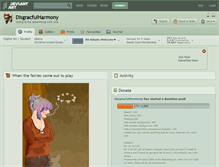 Tablet Screenshot of disgracfulharmony.deviantart.com