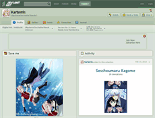 Tablet Screenshot of kartemis.deviantart.com