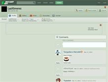 Tablet Screenshot of laziismorez.deviantart.com