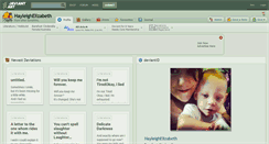 Desktop Screenshot of hayleighelizabeth.deviantart.com
