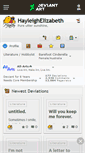 Mobile Screenshot of hayleighelizabeth.deviantart.com