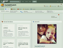 Tablet Screenshot of hayleighelizabeth.deviantart.com