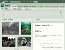 Tablet Screenshot of check0.deviantart.com