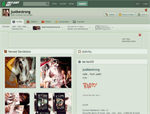 Tablet Screenshot of justbestrong.deviantart.com