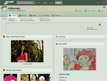 Tablet Screenshot of chibiomajo.deviantart.com