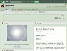 Tablet Screenshot of counterpaint.deviantart.com