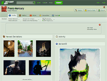 Tablet Screenshot of franz-mercury.deviantart.com