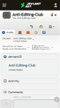 Mobile Screenshot of anti-editing-club.deviantart.com