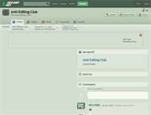 Tablet Screenshot of anti-editing-club.deviantart.com