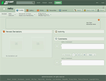 Tablet Screenshot of neku.deviantart.com